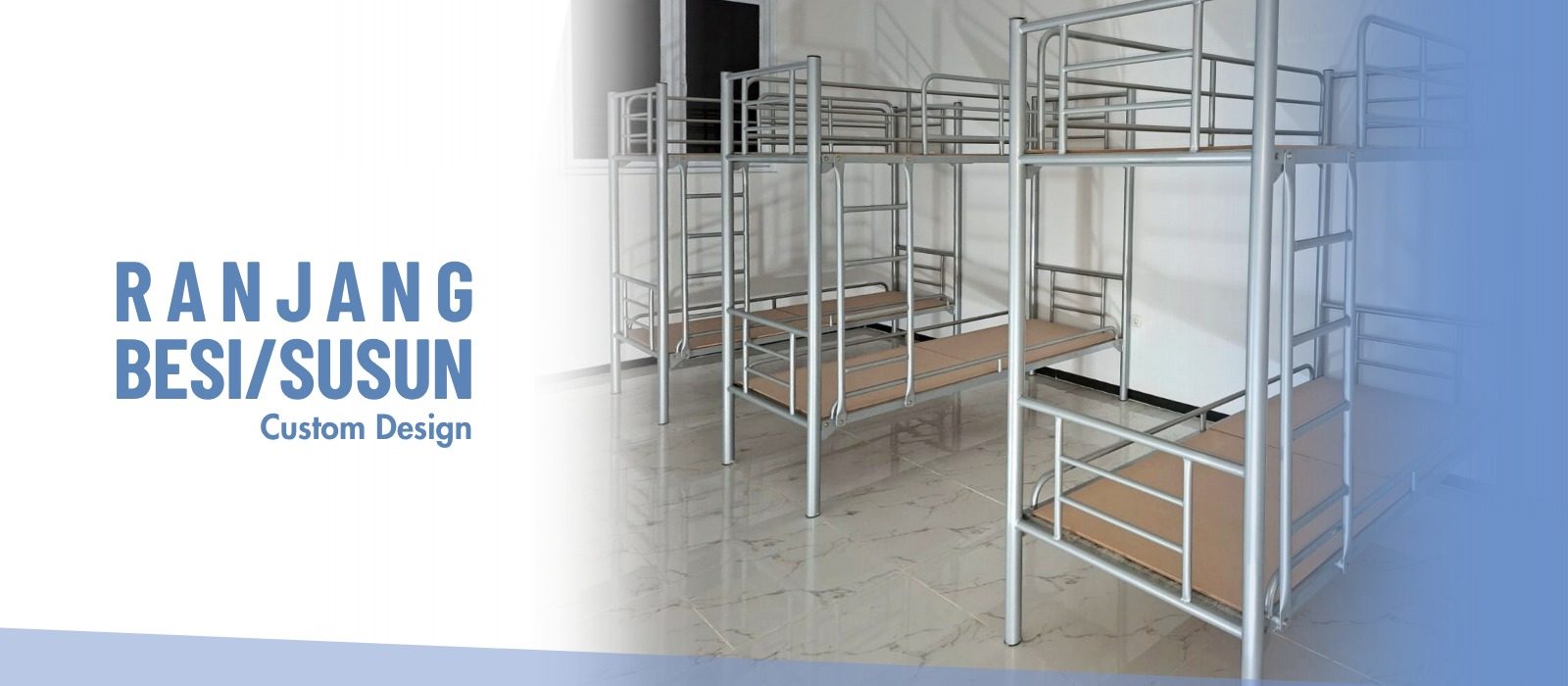 ranjang susun besi tingkat