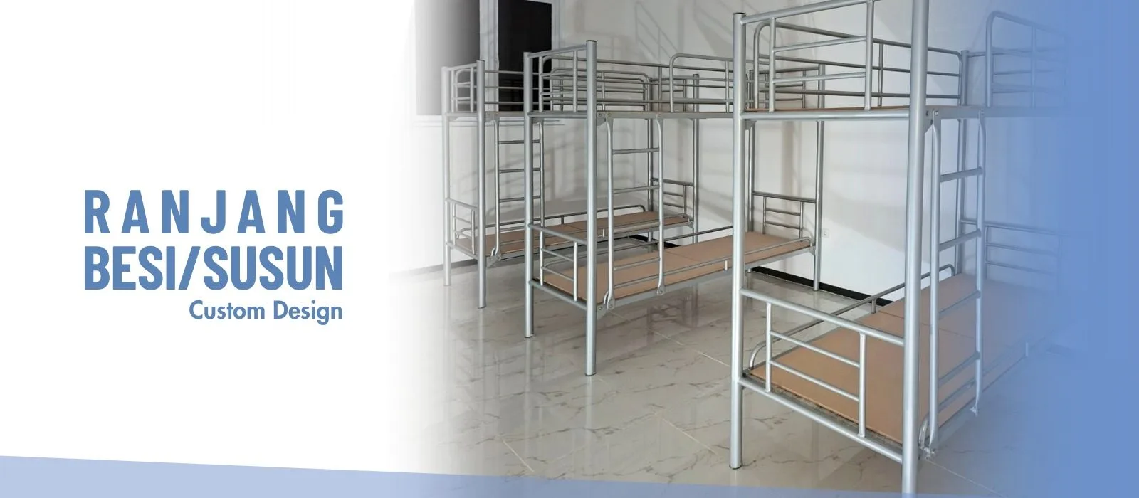 ranjang susun besi tingkat